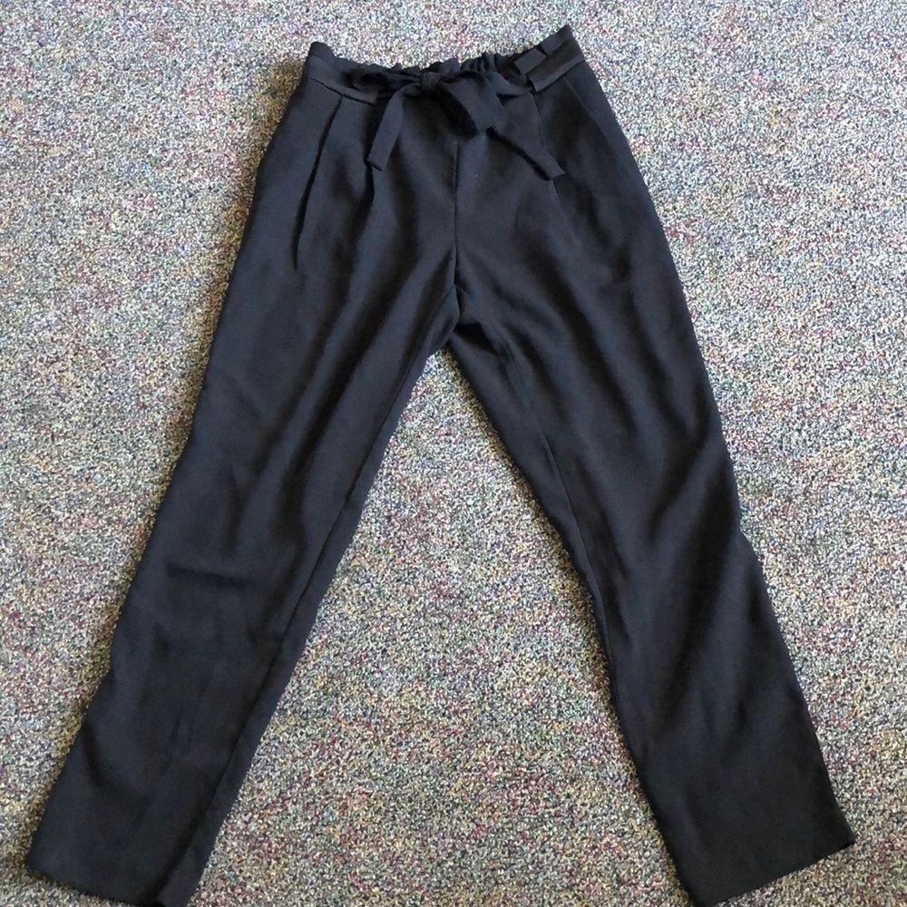 Adrienne vittadini high waisted bow pants.